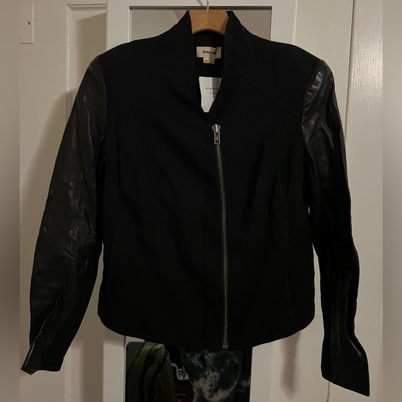 HELMUT LANG 100% Lamb Leather Switch Blouson Jacket - Picture 9 of 10